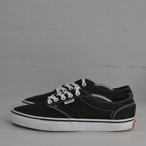 Vans Black White Chukka Low Top Skating Sneakers Women's 7.5 Lace Up Shoes